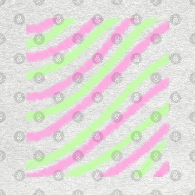 Pink green watercolor lines art by Artistic_st